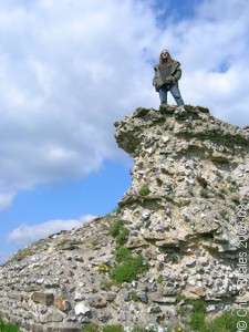 Photo of me standing on the walls of Calleva